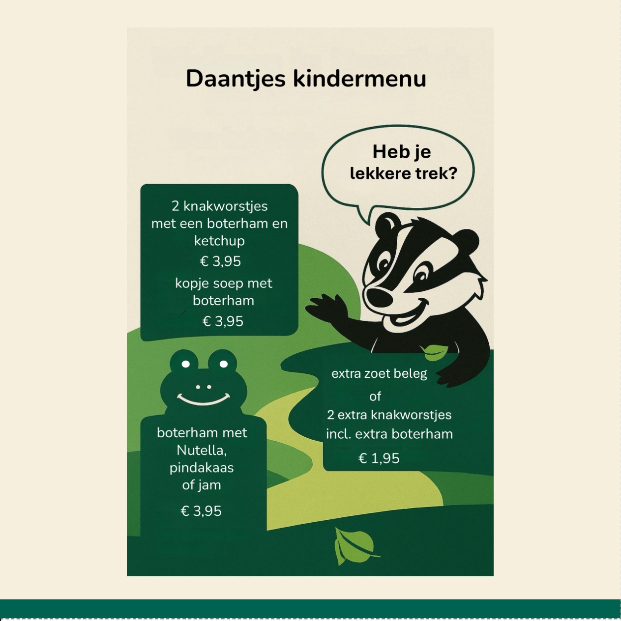 Kinderkaart van Daantje